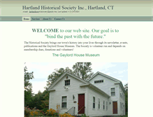 Tablet Screenshot of hartlandhistoricalsociety.com
